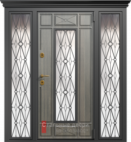 Входные двери МДФ в Реутове «Двери МДФ со стеклом»